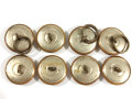 British WWII, Royal Navy, Set of eight Brass Buttons, 23 mm, used gc