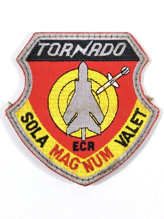Bundeswehr, Luftwaffe, Abzeichen "Tornado ECR Sola Magnum Valet" für die Fliegerjacke