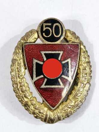 N.S. Reichskriegerbund , goldene Ehrennadel für 50 jährige Mitgliedschaft