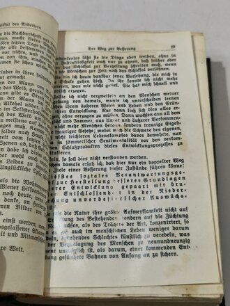 Adolf Hitler " Mein Kampf" blaue Ganzleinenausgabe von 1936 mit Widmung " Dem treuen Kämpfer des Führers zum Gautag 1937"   Wasserschaden
