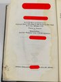 Adolf Hitler " Mein Kampf" blaue Ganzleinenausgabe von 1936 mit Widmung " Dem treuen Kämpfer des Führers zum Gautag 1937"   Wasserschaden