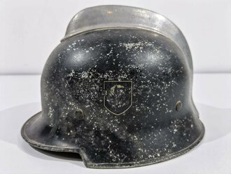 Feuerwehr III.Reich, Leichtmetallhelm, ungereinigtes...