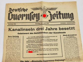 "Deutsche Guernsey Zeitung", Nummer 306 Samstag, den 3.Juli 1943