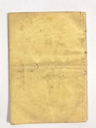 "MG34 Merkbuch für das Gerät und seine Verwendung als l. und S.MG" Auflage 1939 mit 39 Seiten. Verknickt und angeschmutzt