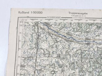 Truppenkarte Rußland 1:50000 "...