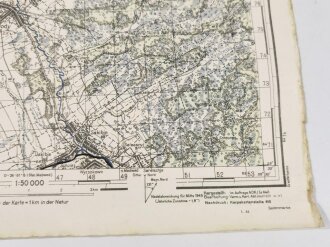 Truppenkarte Rußland 1:50000 " Bol-.Ugorody"  datiert 1943. Maße 35 x 45cm