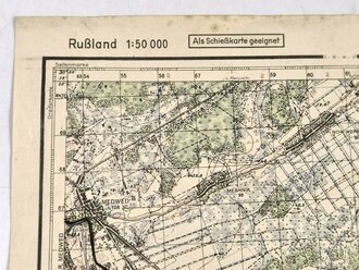 Truppenkarte Rußland 1:50000 " Medwed"...