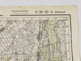 Truppenkarte Rußland 1:50000 " Medwed"...