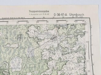 Truppenkarte Rußland 1:50000 " Utorgosch"...