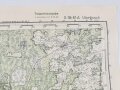 Truppenkarte Rußland 1:50000 " Utorgosch"  datiert 1943. Maße 35 x 45cm