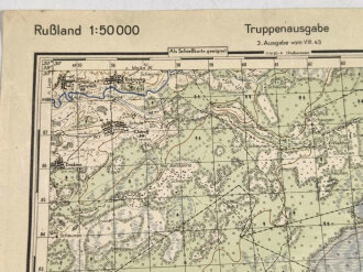 Truppenkarte Rußland 1:50000 " Menjuschi"...