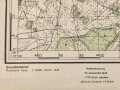 Truppenkarte Rußland 1:50000    datiert 1942. Maße 35 x 45cm