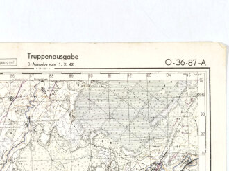 Truppenkarte Rußland 1:50000    datiert 1942,...
