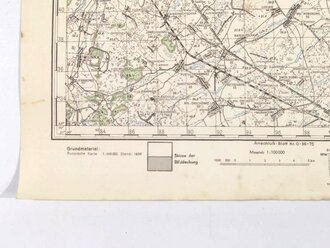 Truppenkarte Rußland 1:100.000 "Dubowizy"   datiert 1943, Maße 35 x 45cm