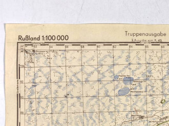 Truppenkarte Rußland 1:100.000...