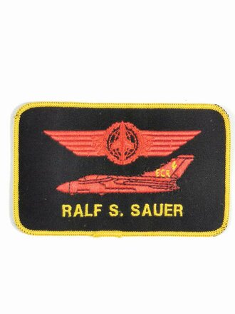 Bundeswehr, Luftwaffe, Namensschild Tornado Pilot "ECR", Jagdbombergeschwader 32 (JaboG 32)