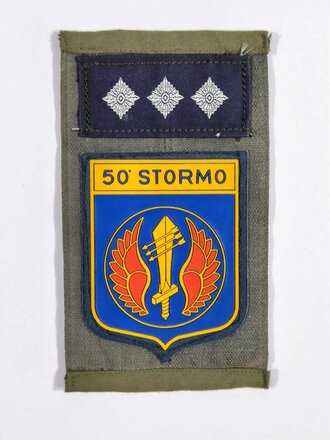 Italien, Luftstreitkräfte (Aeronautica Militare), Abzeichen/Patch, Gruppo 50° STORMO "Giorgio Graffer", Capitano ?, ca. 17 x 9,5 cm