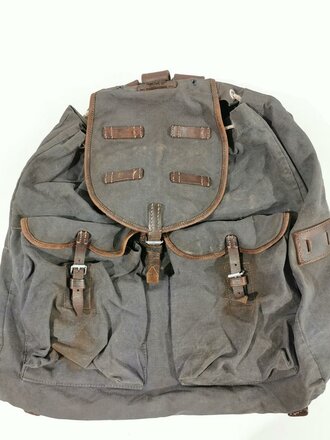 Rucksack Luftwaffe, getragenes Stück, datiert 1937