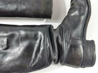 Paar Stiefel für Offiziere der Wehrmacht. Getragenes, weiches Paar, Sohlenlänge 28,5cm
