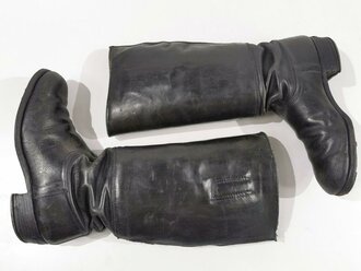 Paar Stiefel für Offiziere der Wehrmacht. Getragenes, weiches Paar, Sohlenlänge 28,5cm