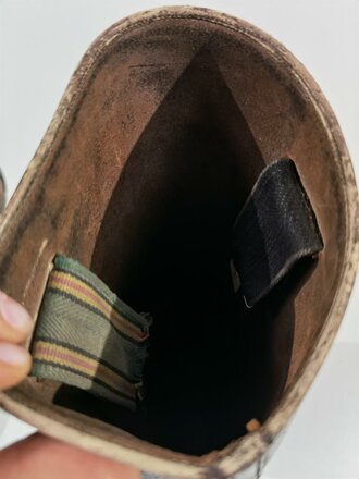 Paar Stiefel für Offiziere der Wehrmacht. Getragenes Paar mit Flickstelle, Sohlenlänge 30,5cm