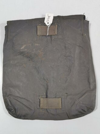 Tasche für die Gasplane der Wehrmacht. Gummierte Ausführung, getragenes Stück