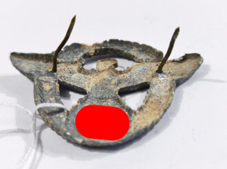 Feuerwehr III.Reich, Mützenadler aus Zink, gereinigter Bodenfund ?