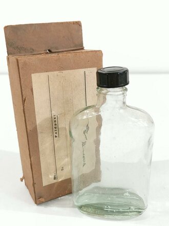 Flasche als Feldpostpaket, ungebraucht, Höhe der Flasche 15cm