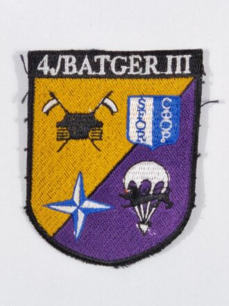 Bundeswehr, Abzeichen, "4./BATGER III" (Gepanzerter Einsatzverband III), SFOR/NATO, Bosnien und Herzegowina