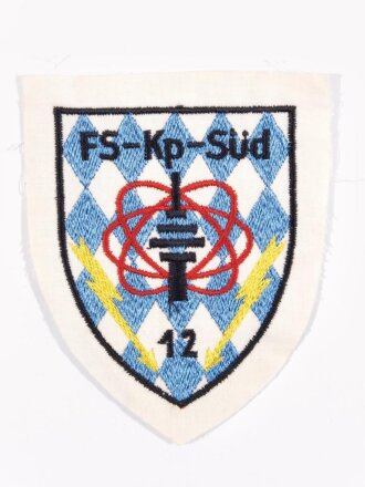 Bundeswehr, Luftwaffe Abzeichen,  "FS-Kp-Süd-12", ca. 13 x 10,5 cm