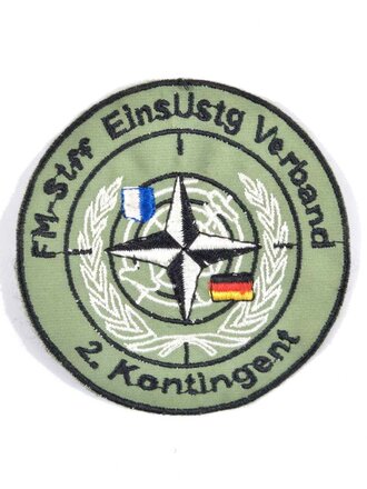 Bundeswehr, Abzeichen, SFOR?/NATO, Fernmeldestaffel 1 "FM-Stff Eins Ustg Verband ". Kontingent", Bosnien und Herzegowina