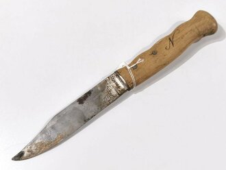 Privat beschafftes Messer eines Soldaten im 2.Weltkrieg. Gesamtlänge 26cm