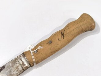 Privat beschafftes Messer eines Soldaten im 2.Weltkrieg. Gesamtlänge 26cm