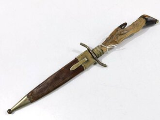 Jagdliches Messer in gutem Zustand, Gesamtlänge 30cm