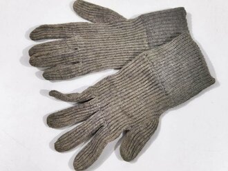 Paar Strickhandschuhe Wehrmacht, wohl ungetragenes Paar