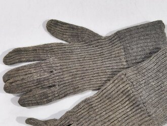 Paar Strickhandschuhe Wehrmacht, wohl ungetragenes Paar