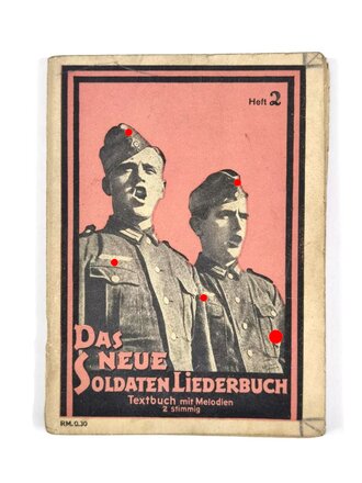 "Das Neue Soldaten Liederbuch", Heft 2, 74 Seiten, ohne Jahr, 14,5 x 10,5 cm, gebraucht