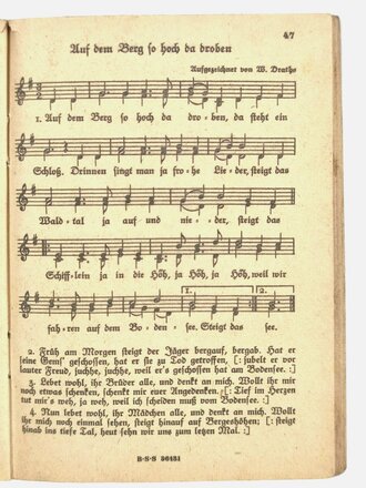 "Das Neue Soldaten Liederbuch", Heft 2, 74 Seiten, ohne Jahr, 14,5 x 10,5 cm, gebraucht