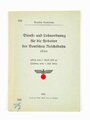 "Dienst und Lohnordnung für die Arbeiter der Deutschen Reichsbahn (Dilo)", 186, Fassung vom 1. Juli 1941, Reichsbahndirektion Breslau, 80 Seiten, 21 x 15 cm, gebraucht