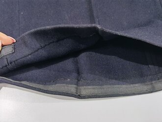 Kriegsmarine , blaue Klapphose für Mannschaften. Undeutlicher Kammerstempel, getragenes Stück, Bundweite: 82 cm