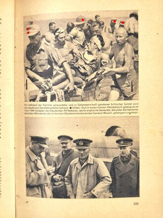 "Die Wehrmacht - Um die Freiheit Europas", 1941, hrsg. v. OKW, 320 Seiten, ca. 22,5 x 14,5 cm, gebraucht