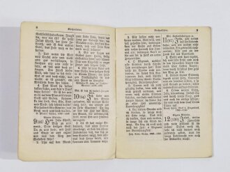 "Feldgesangbuch für die evangelischen Mannschaften", 85 Seiten, Berlin 1897, 12,5 x 9,5 cm