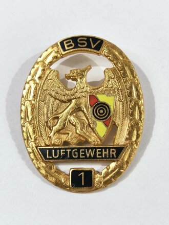Deutschland nach 1945, Badischer Sportschützen Verband ? Abzeichen Luftgewehr , Höhe 42mm