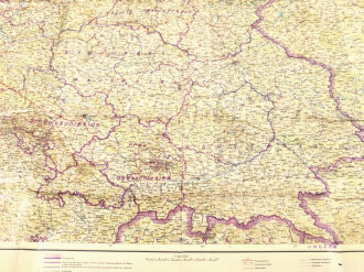 Karte "Ostdeutschland", wohl 1940er, 106 x 124...