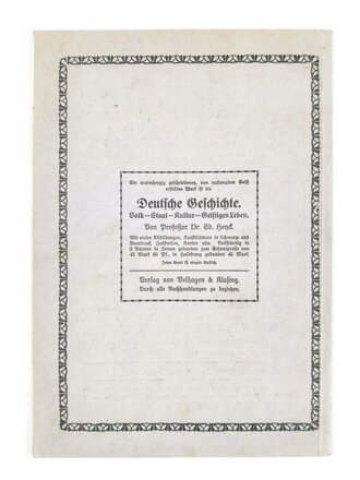 "Das Eiserne Kreuz", Volksbücher der Geschichte Nr. 123, Hanns v. Zobelitz, um 1915, ca. 26 x 18 cm, gebraucht