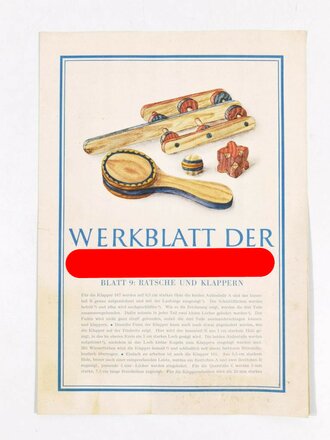 "Werkblatt der Hitler-Jugend", Blatt 9, September 1943, DIN A4, guter Zustand