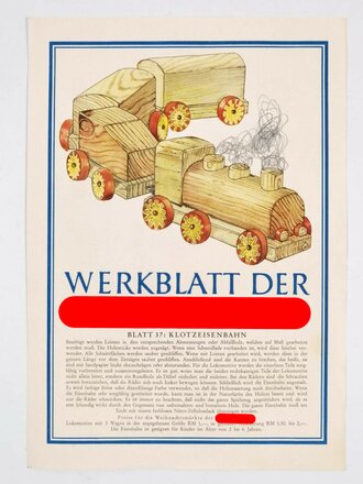 "Werkblatt der Hitler-Jugend", Blatt 37, September 1943, DIN A4, guter Zustand