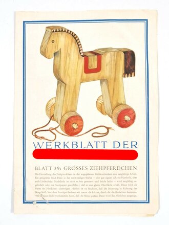 "Werkblatt der Hitler-Jugend", Blatt 39, September 1943, DIN A4, gebraucht