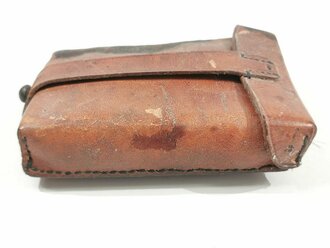 1.Weltkrieg, Tasche für die Vermittlungsschnur, gehört an den Kasten Feldsprechbatterie 16 und 17