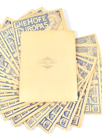 Die Höfe Europas, 19 Ausgaben "Am Hofe Kaiser Wilhelm II.", Bd. 1, Lieferung 1-6, 13,14,16-20, 25-30, hrsg. v. Arthur Brehmer 1898, 32 x 25 cm, gebraucht